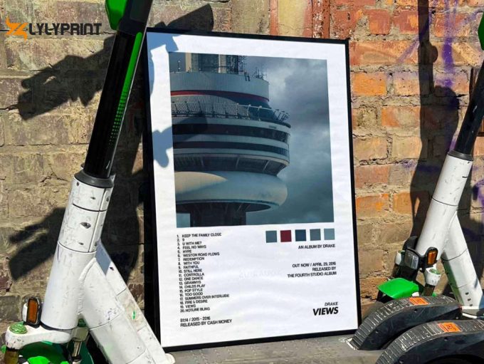 Drake &Amp;Quot;Views&Amp;Quot; Album Cover Poster, Drake Merch 1