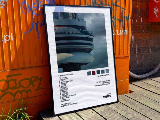 Drake &Quot;Views&Quot; Album Cover Poster, Drake Merch 9