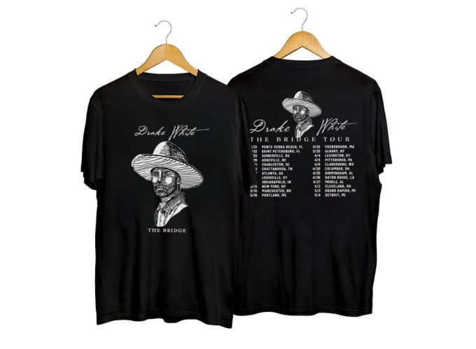 Drake White 2024 The Bridge Tour Shirt, Drake White Sweatshirt, Drake White 2024 Concert Hoodie, The Bridge Tour Shirt Gift For Music Fan 4
