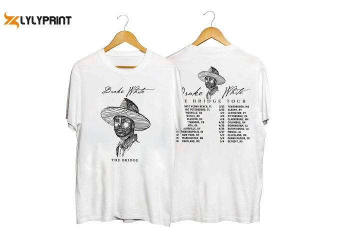 Drake White 2024 The Bridge Tour Shirt, Drake White Sweatshirt, Drake White 2024 Concert Hoodie, The Bridge Tour Shirt Gift For Music Fan 1