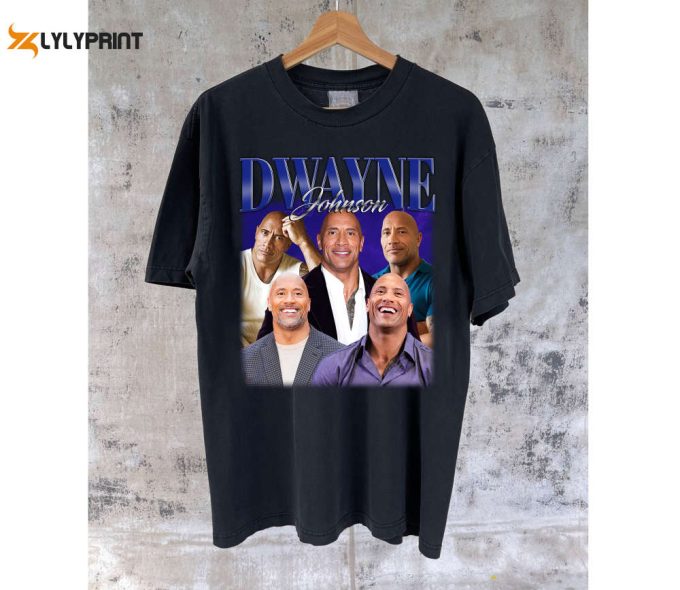 Dwayne Johnson T-Shirts Dwayne Johnson Shirt Dwayne Johnson Tees Dwayne Johnson Merch College Unisex T-Shirt Character T-Shirt 1