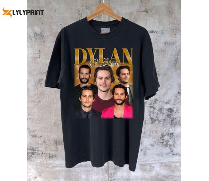 Dylan O'Brien T-Shirts Dylan O'Brien Shirt Dylan O'Brien Tees Dylan O'Brien Merch College Unisex T-Shirt Character T-Shirt 1