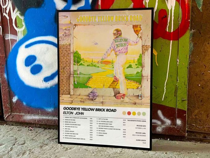 Elton John &Quot;Goodbye Yellow Brick Road&Quot; Album Cover Poster #6 2