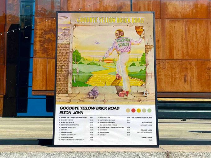 Elton John &Quot;Goodbye Yellow Brick Road&Quot; Album Cover Poster #6 3