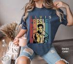 Elvis Presley Retro Vintage Comfort Colors T-Shirt: Music Gift Tee for You and Friend