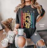 Elvis Presley Retro Vintage Comfort Colors T-Shirt: Music Gift Tee for You and Friend