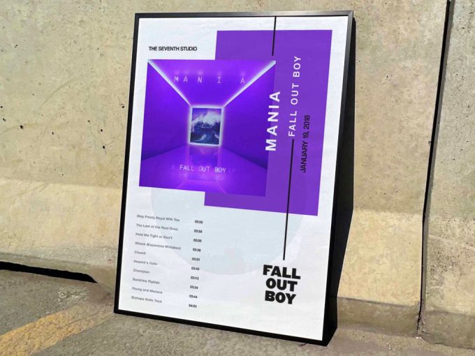 Fall Out Boy &Quot;Mania&Quot; Album Cover Poster #3 3