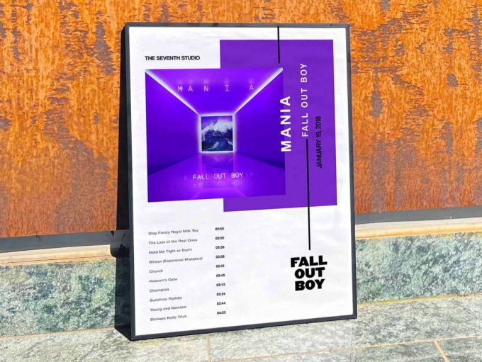 Fall Out Boy &Quot;Mania&Quot; Album Cover Poster #3 7