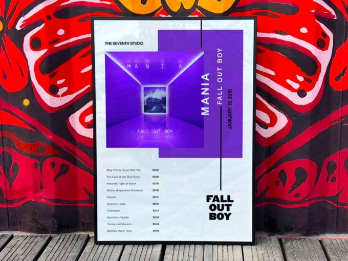 Fall Out Boy &Quot;Mania&Quot; Album Cover Poster #3 8