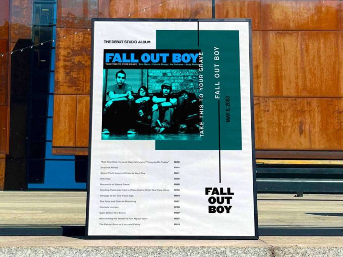 Fall Out Boy &Quot;Take This To Your Grave&Quot; Album Cover Poster #3 2