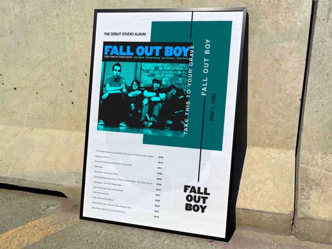 Fall Out Boy &Quot;Take This To Your Grave&Quot; Album Cover Poster #3 3