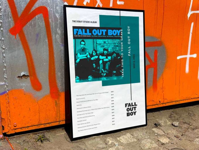 Fall Out Boy &Quot;Take This To Your Grave&Quot; Album Cover Poster #3 6