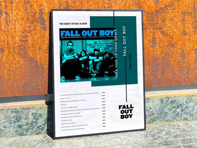 Fall Out Boy &Quot;Take This To Your Grave&Quot; Album Cover Poster #3 8