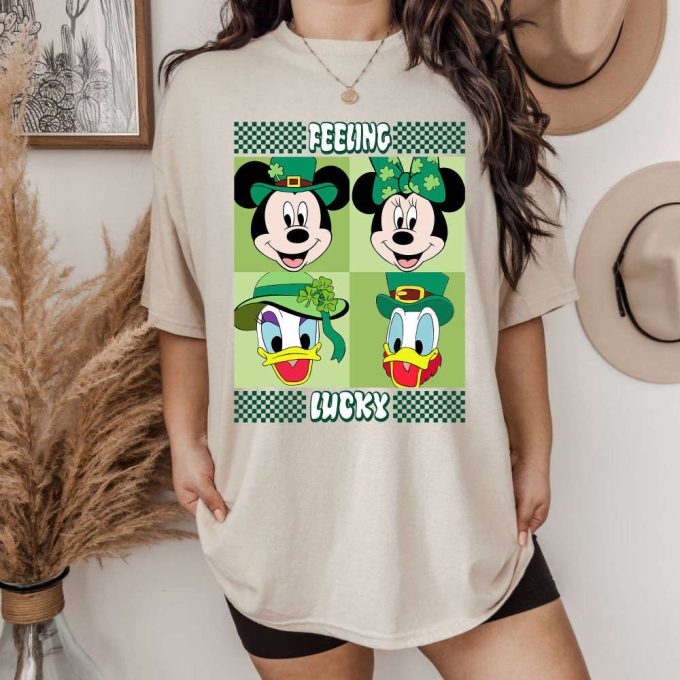 Feeling Lucky Mickey Minnie Patrick S Day Shirt - Disneyland Saint Patrick S Day Lucky Shamrock Shirt 2