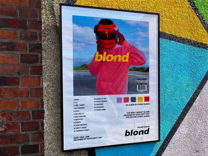 Frank Ocean &Quot;Blond&Quot; Album Cover Poster #2 (Helmet) 3