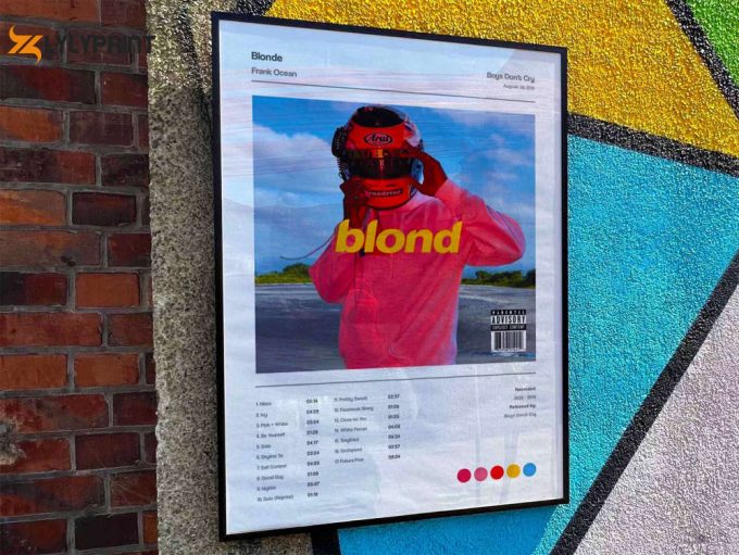 Frank Ocean &Amp;Quot;Blonde&Amp;Quot; Album Cover Poster 1