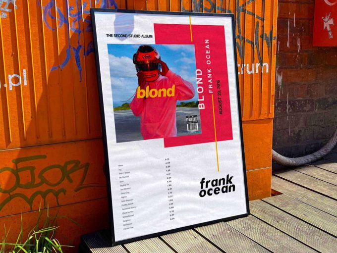 Frank Ocean &Quot;Blonde&Quot; Album Cover Poster #3 (Helmet) 2