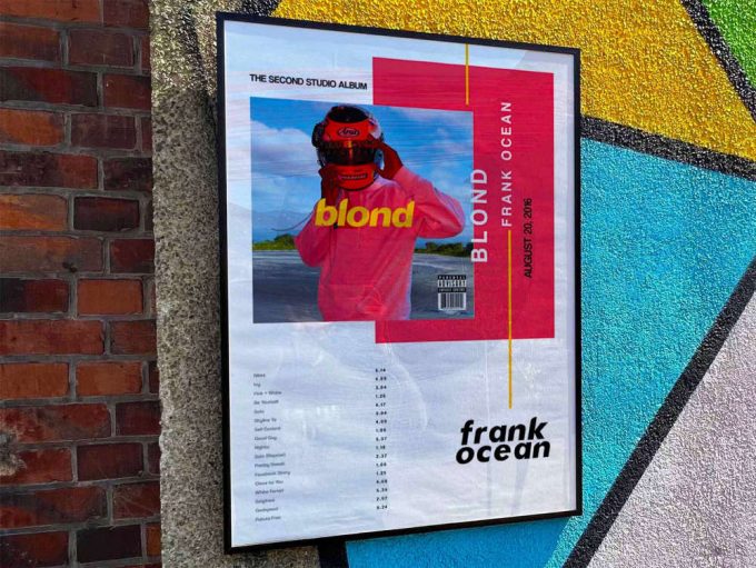 Frank Ocean &Quot;Blonde&Quot; Album Cover Poster #3 (Helmet) 3