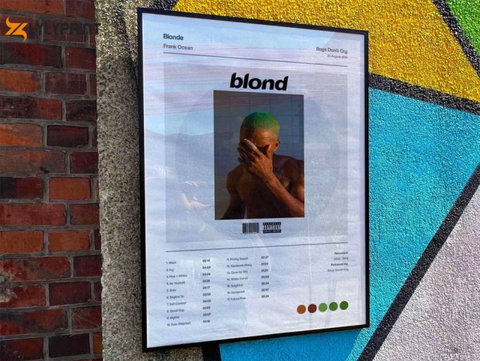 Frank Ocean &Amp;Quot;Blonde&Amp;Quot; Album Cover Poster 1