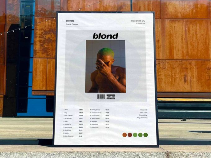 Frank Ocean &Quot;Blonde&Quot; Album Cover Poster 3