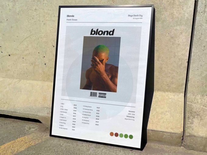 Frank Ocean &Quot;Blonde&Quot; Album Cover Poster 4