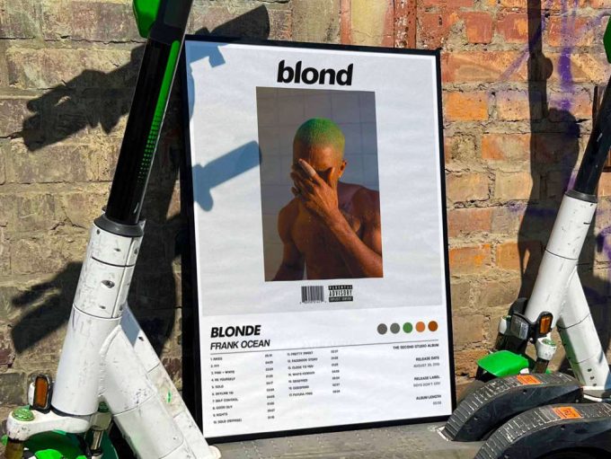 Frank Ocean &Quot;Blonde&Quot; Album Cover Poster #6 2