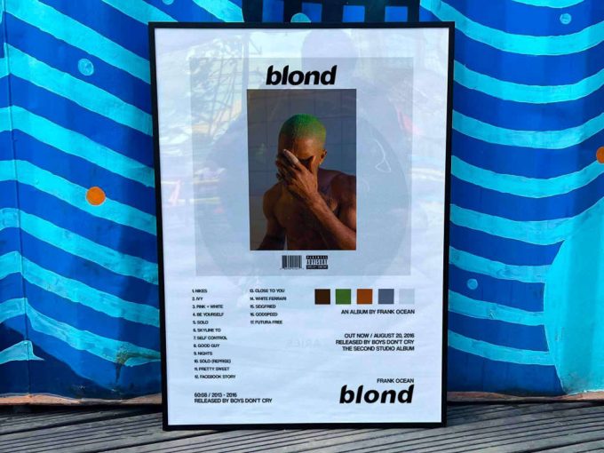 Frank Ocean &Quot;Blonde&Quot; Album Cover Poster 3