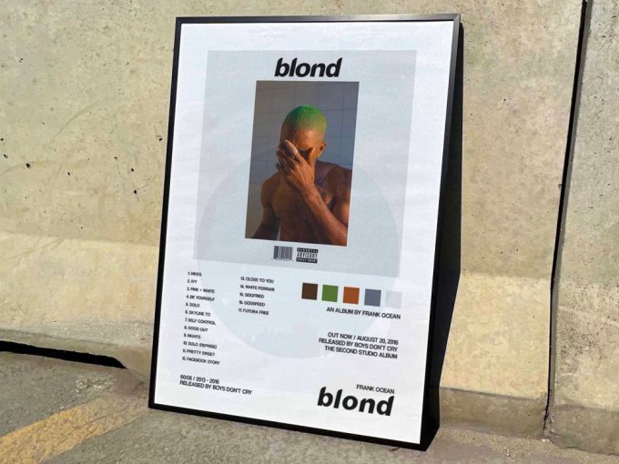 Frank Ocean &Quot;Blonde&Quot; Album Cover Poster 4