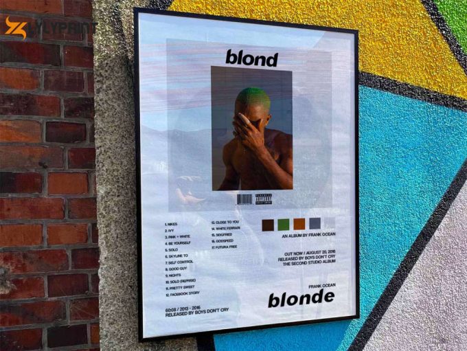 Frank Ocean &Amp;Quot;Blonde&Amp;Quot; Album Cover Poster 1