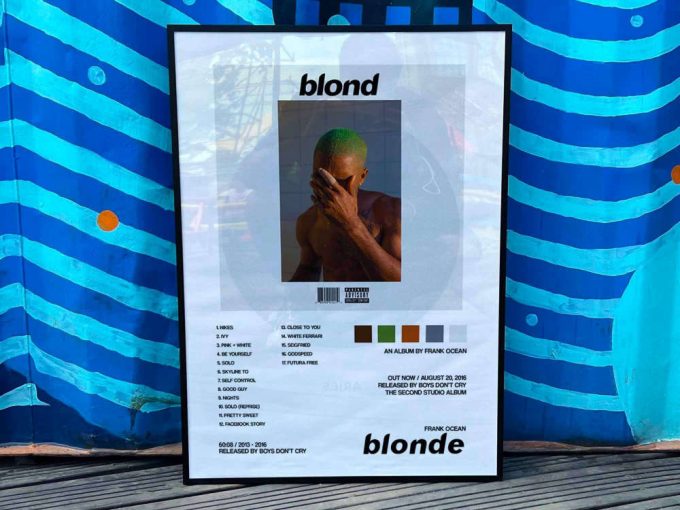 Frank Ocean &Quot;Blonde&Quot; Album Cover Poster 2