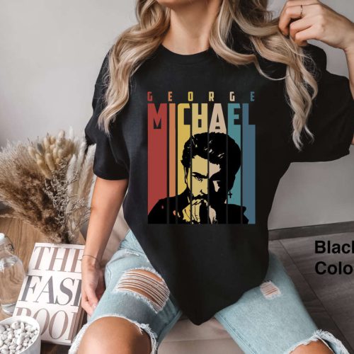 George Michael Retro Vintage T-Shirt Funny Music Gift Tee 2024