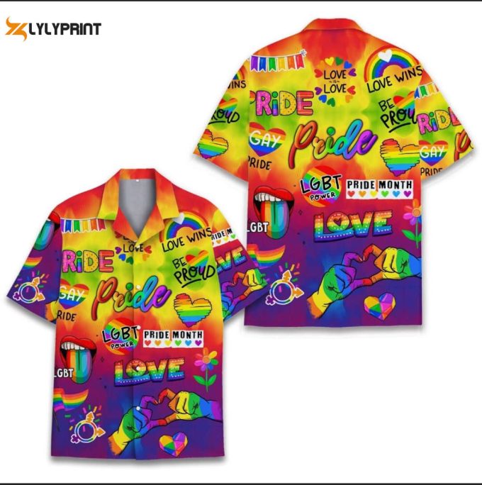 Gifts For Party Unisex Hawaiian Shirt Group Hawai Gifts Summer Hawai Lgbtq Pride Hawaiian Shirts Lgbt Rainbow Pride Month Equality 1