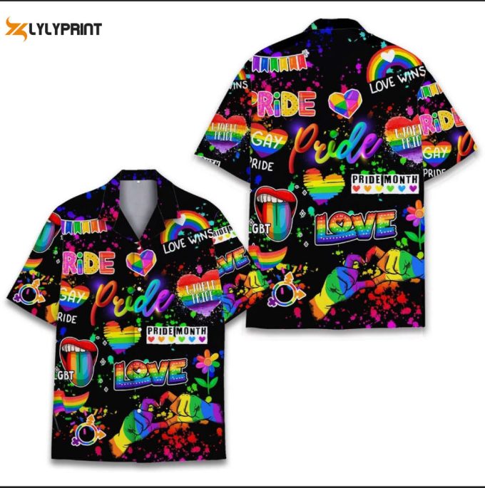 Gifts For Party Unisex Hawaiian Shirt Group Hawai Gifts Summer Hawai Lgbtq Pride Hawaiian Shirts Lgbt Rainbow Pride Month Equality 1