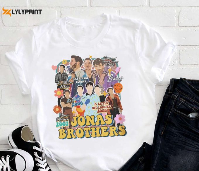 Graphic Jonas Brothers Album Title Shirt, 2024 Five Album One Night Jonas Brothers Shirt, For Men Women 1