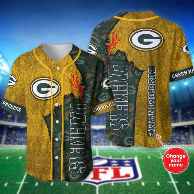 Green Bay Packers Personalized Baseball Jersey Fan Gifts 2