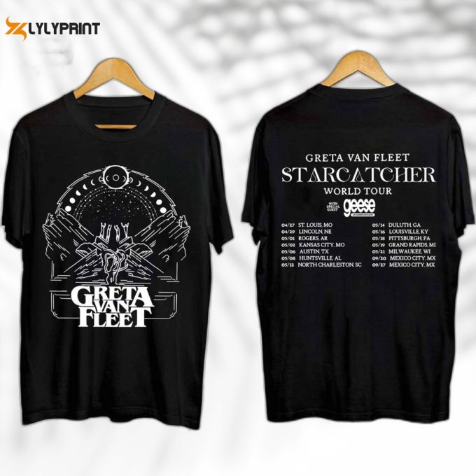 Greta Van Fleet Starcatcher World Tour 2024 Shirt, Greta Van Fleet Band Fan Shirt, Greta Van Fleet 2024 Tour Shirt, Greta Van Fleet Shirt 1