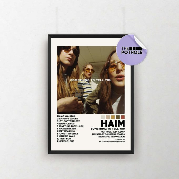 Haim Posters / Something To Tell You Poster, Haim, Women In Music, Album Cover Poster, Poster Print Wall Art, Music Band Poster / Home Decor 2