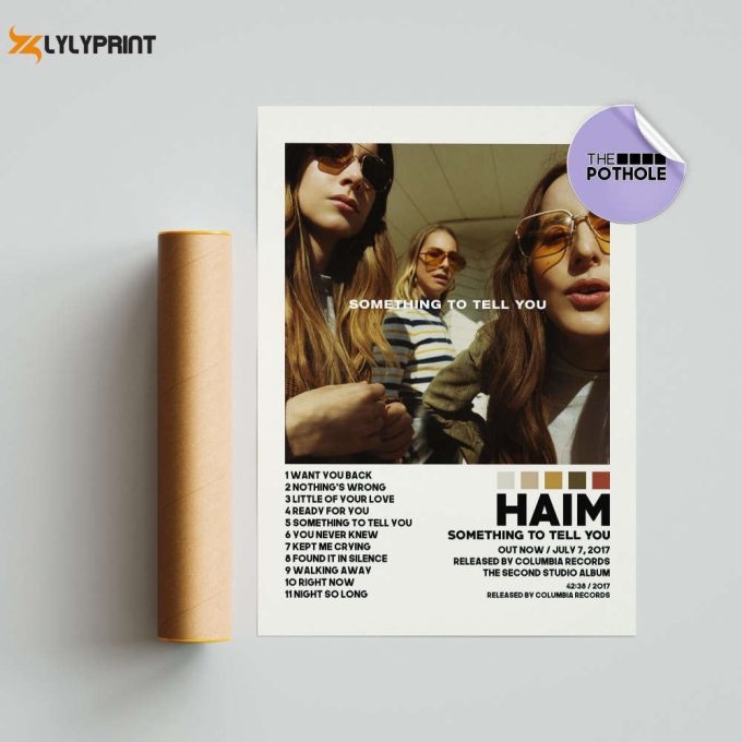 Haim Posters / Something To Tell You Poster, Haim, Women In Music, Album Cover Poster, Poster Print Wall Art, Music Band Poster / Home Decor 1