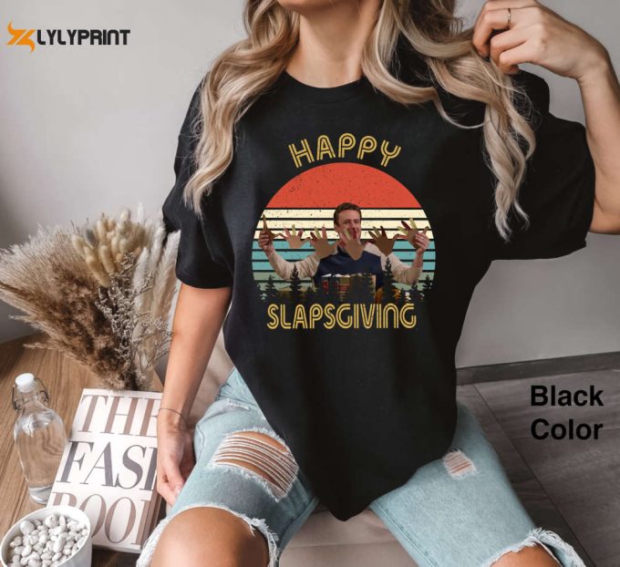 Happy Slapsgiving Retro Vintage Comfort Colors Shirt - Funny Thanksgiving Gift 2024 1