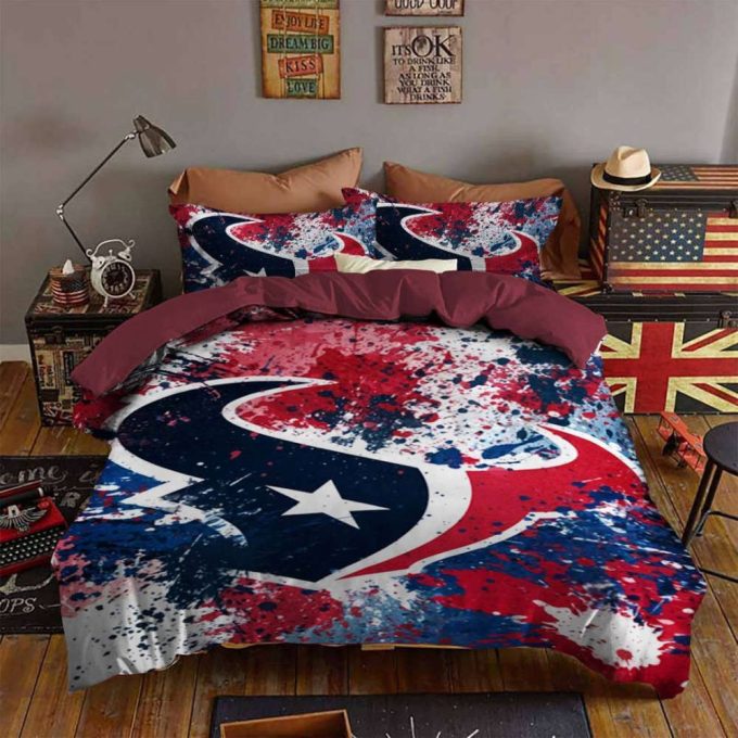 Show Your Love For Houston Texans With Bd344 Duvet Cover Bedding Set - Perfect Gift For Fans! 2