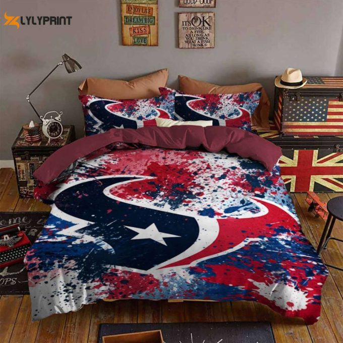 Show Your Love For Houston Texans With Bd344 Duvet Cover Bedding Set - Perfect Gift For Fans! 1