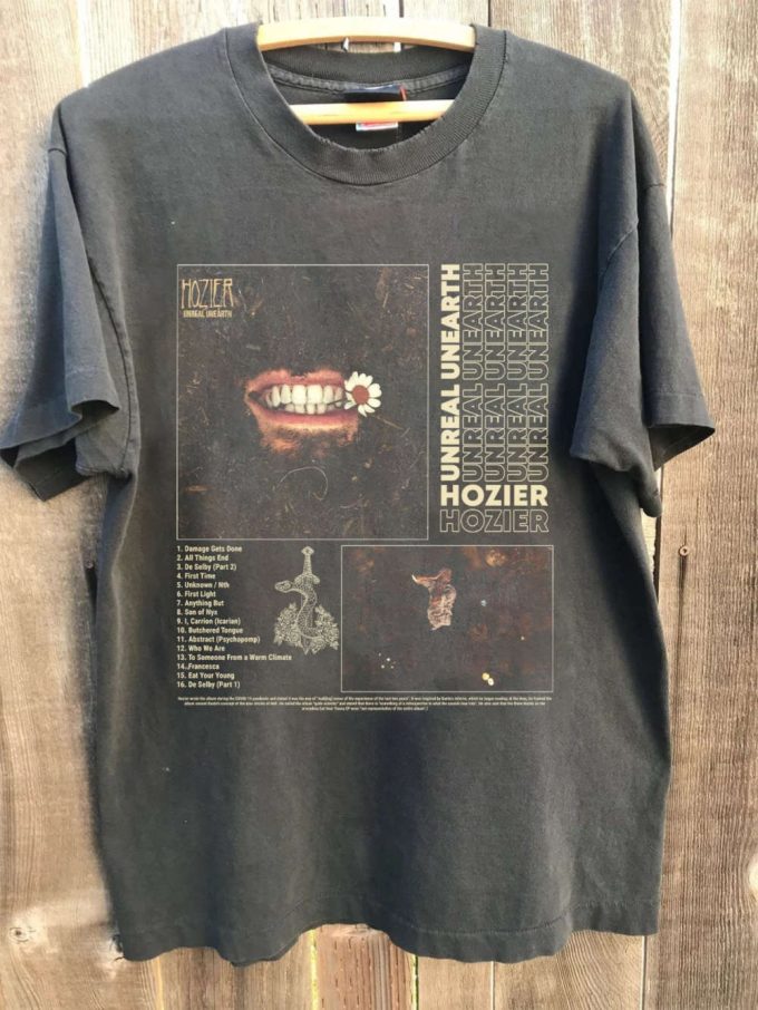Hozeir Graphic Album Unreal Unearth Shirt, Funny Hozeir Album Sweatshirt, Hozier Hoodie Gift For Music Lover 4