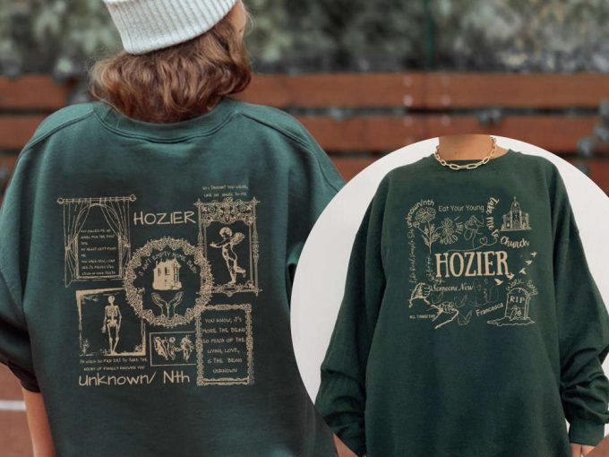 Hozier Unreal Unearth List 2023 Shirt, Hozier Music Sweatshirt, No Grave Can Hold My Body Down Hoodie, Hozier In A Week Shirt For Men Women 3