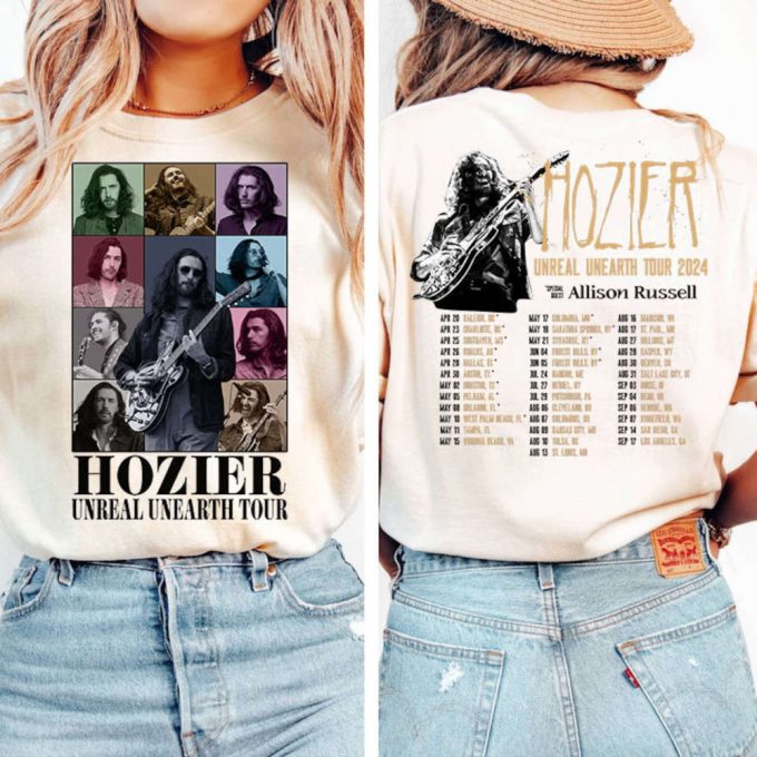 Hozier Unreal Unearth List Shirt, Hozier Music Sweatshirt, No Grave Can Hold My Body Down, Hozier In A Week Hoodie Gift For Music Lover 2