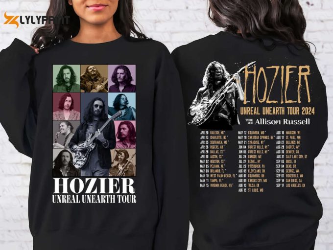 Hozier Unreal Unearth List Shirt, Hozier Music Sweatshirt, No Grave Can Hold My Body Down, Hozier In A Week Hoodie Gift For Music Lover 1