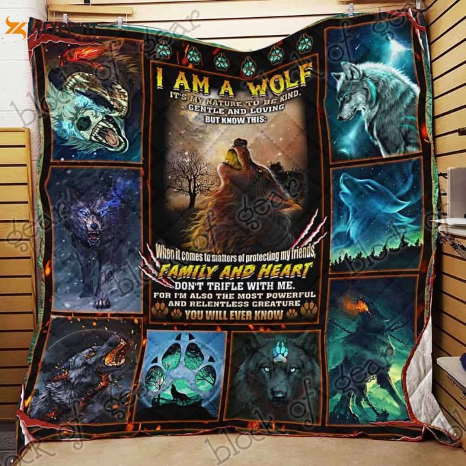 I Am A Wolf 3D Customized Quilt 1