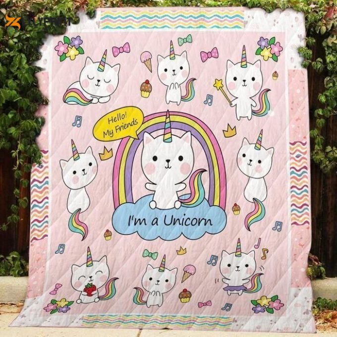 I M A Unicorn 3D Customized Quilt 1