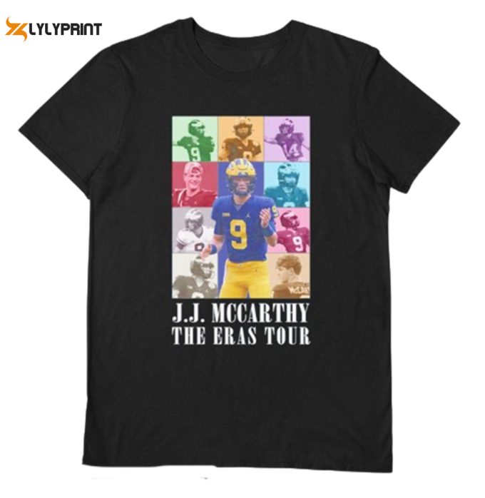 J.j. Mccarthy The Eras Tour Shirt Sweatshirt Hoodie, Trending Michigan Wolverines J.j. Mccarthy The Eras Tour Football Shirt 1