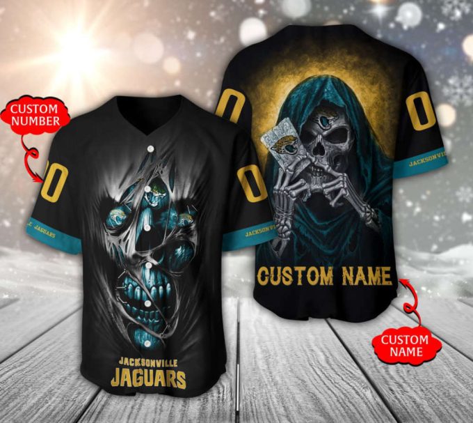 Jacksonville Jaguars Personalized Baseball Jersey Fan Gifts 2