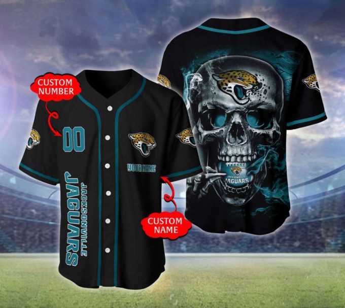 Jacksonville Jaguars Personalized Baseball Jersey Fan Gifts 2